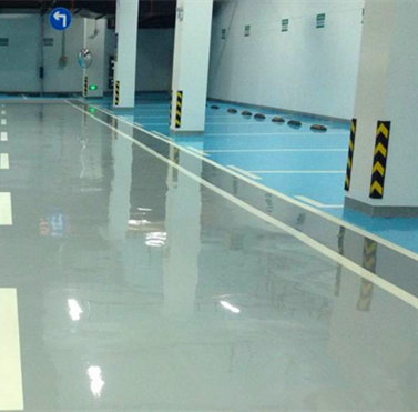 停車(chē)場(chǎng)地坪漆裝修效果圖-廣州美地美地坪漆廠(chǎng)家